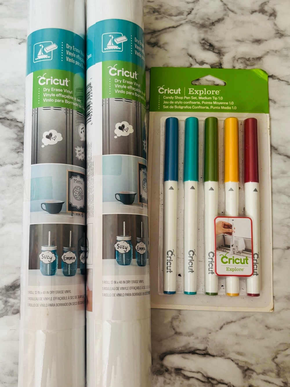Cricut Dry Erase Vinyl Rolls and Pens